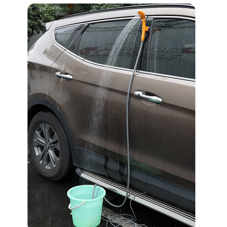 Portable Shower Mandi Camping Outdoor 12V / lighter Shower Set Mobil shower 12 volt / Car Shower