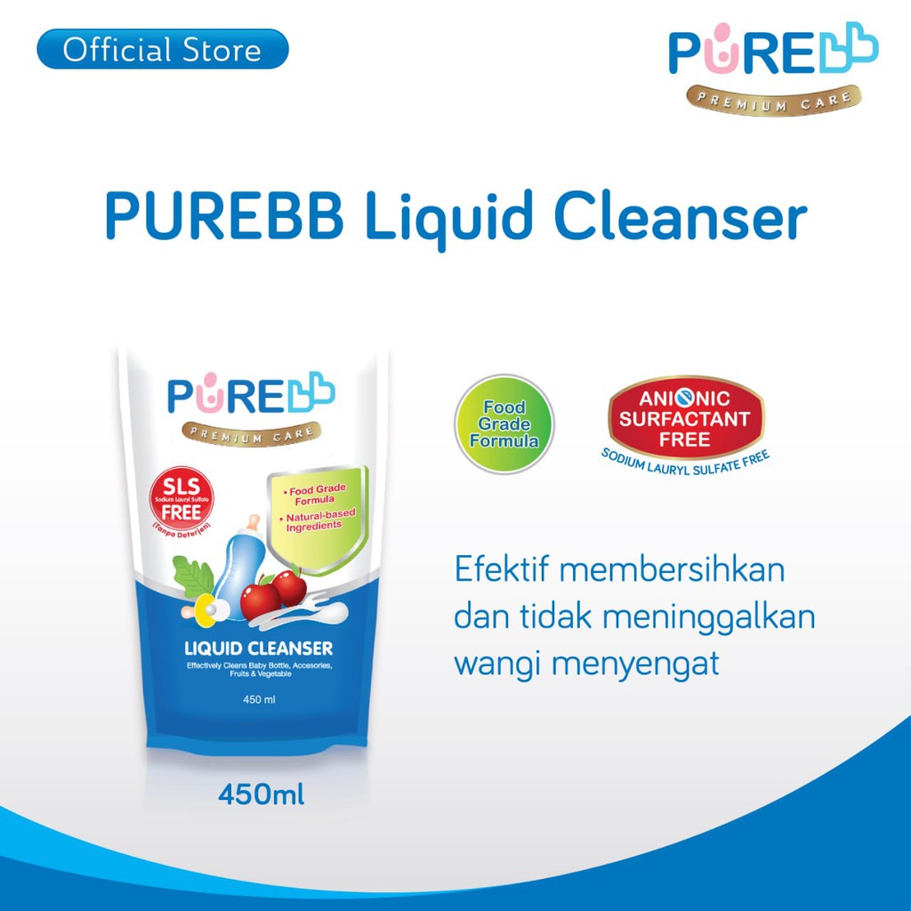 PURE BB | CLEANSER REFFIL 450ML | SABUN CUCI BOTOL BAYI | SABUN CUCI BOTOL | BOTTLE CLEANSER BABY | CLEANSER | CUCI BOTOL BAYI | BOTTLE CLEANSER | SABUN CUCI BOTOL SUSU | BAYI BAYI | IBU BAYI | BOTTLE | BOTOL | BOTOL SUSU