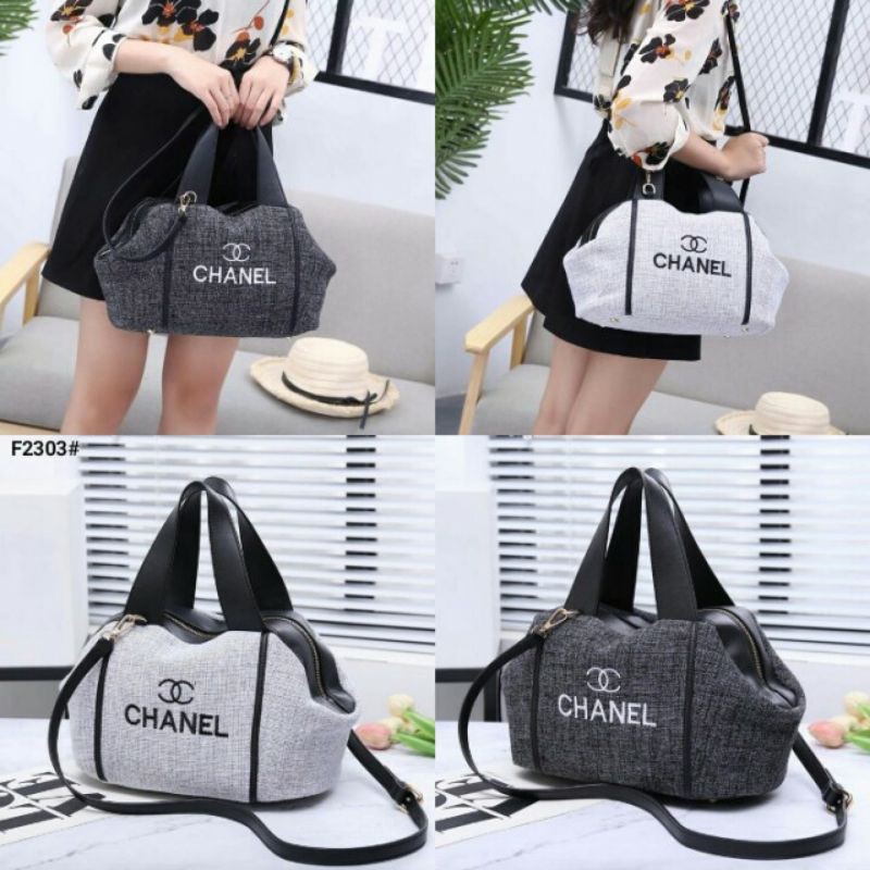 Chanel Canvas Nelly Tote Bag semi premium