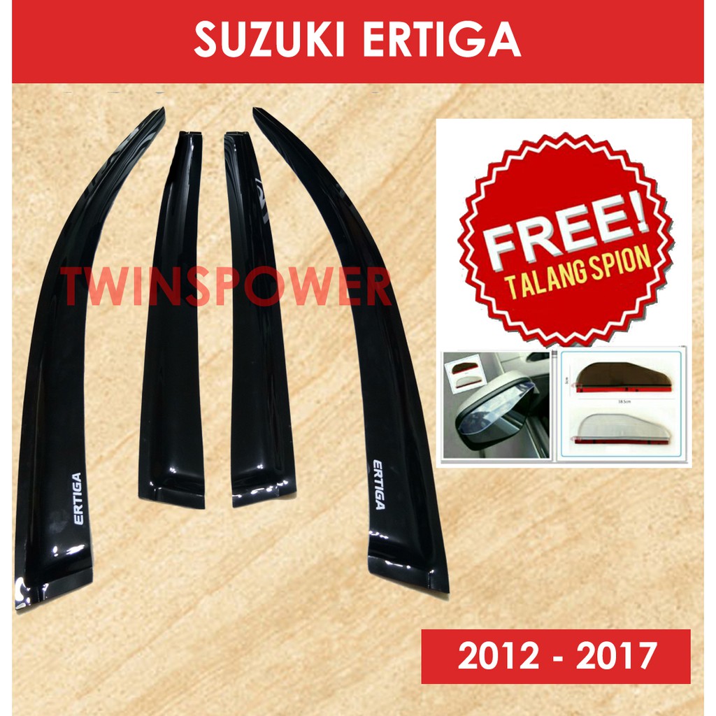 Talang Air Mobil Slim Suzuki Ertiga Bonus Talang Spion