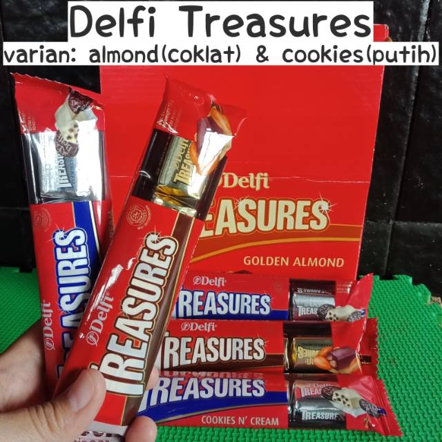 

Delfi Treasures Golden Almond & Cookies n' Cream 48 pcs