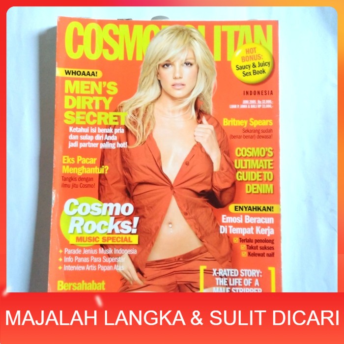 Majalah COSMOPOLITAN Jun 2005 Cover BRITNEY SPEARS Langka