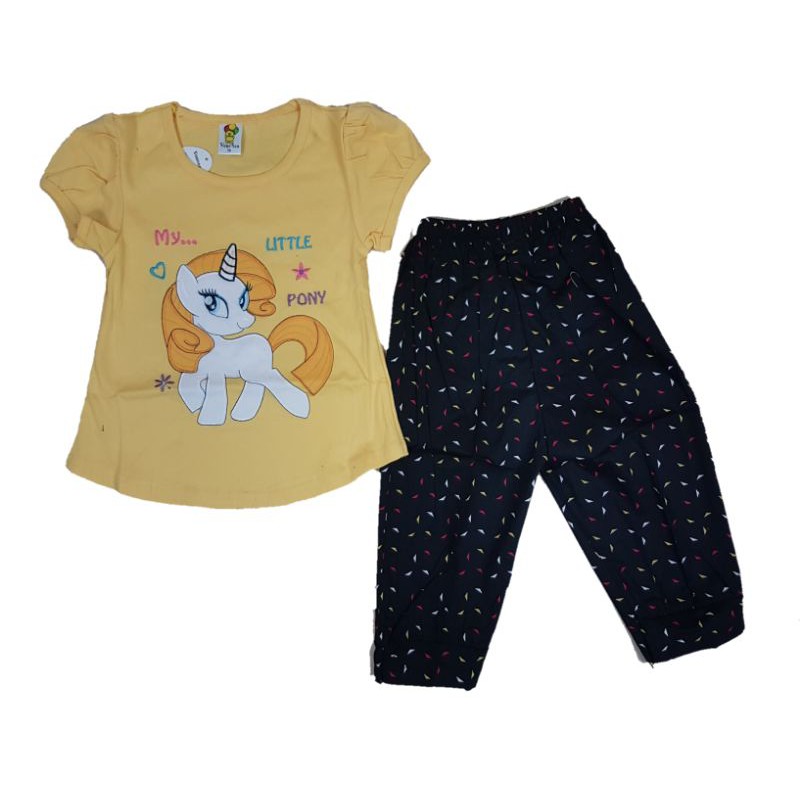 SETELAN FASHION ANAK PEREMPUAN 2-7 TAHUN  MOTIF RANDOM CAMPUR