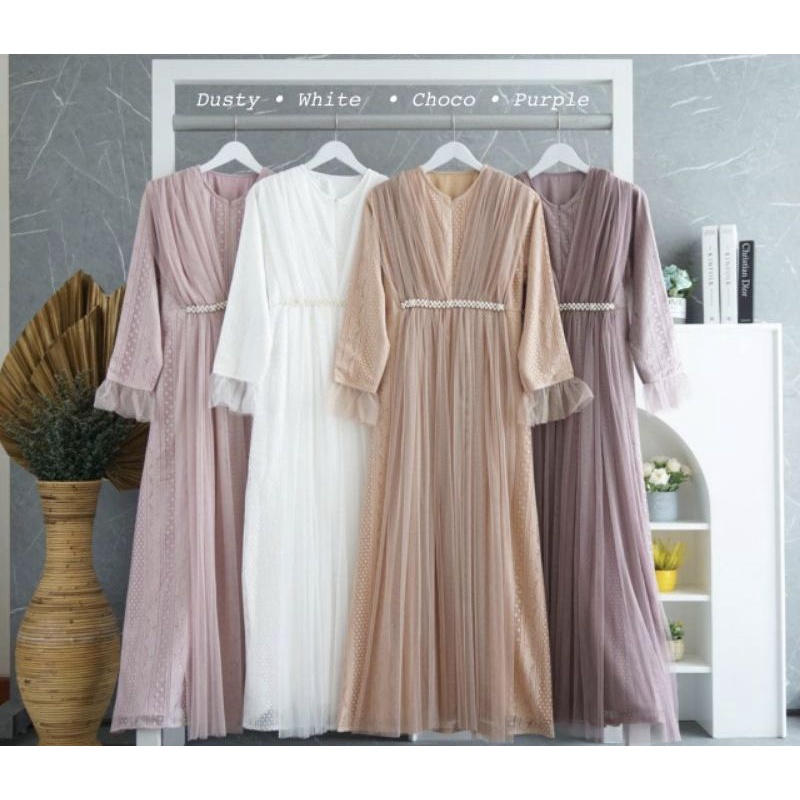 GAMIS BROCADE POLOS PREMIUM LD 100 PB 140 GAMIS BUSUI gamis kondangan gamis lebaran hari raya gamis 