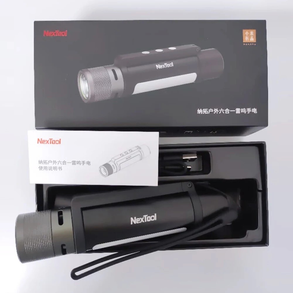 XIAOMI NEXTOOL 6 in 1 Rechargeable Flash Light 1000 Lumens - NE20030 - Senter Rechargeable 1000lm