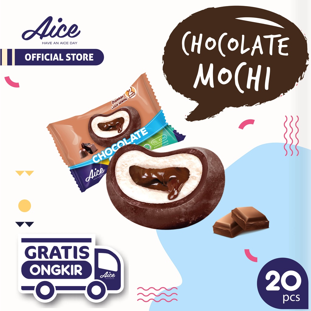 

Aice Ice Cream Mochi Coklat Es Krim 20pcs