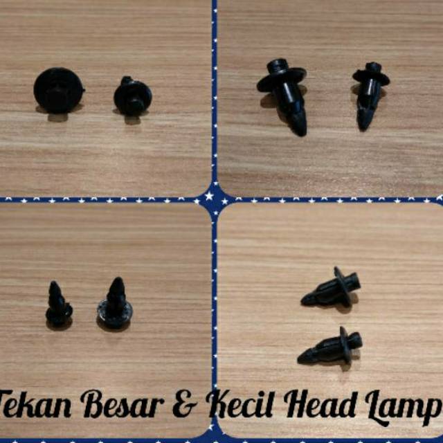 

Kancing Klip Tekan Besar & Kecil