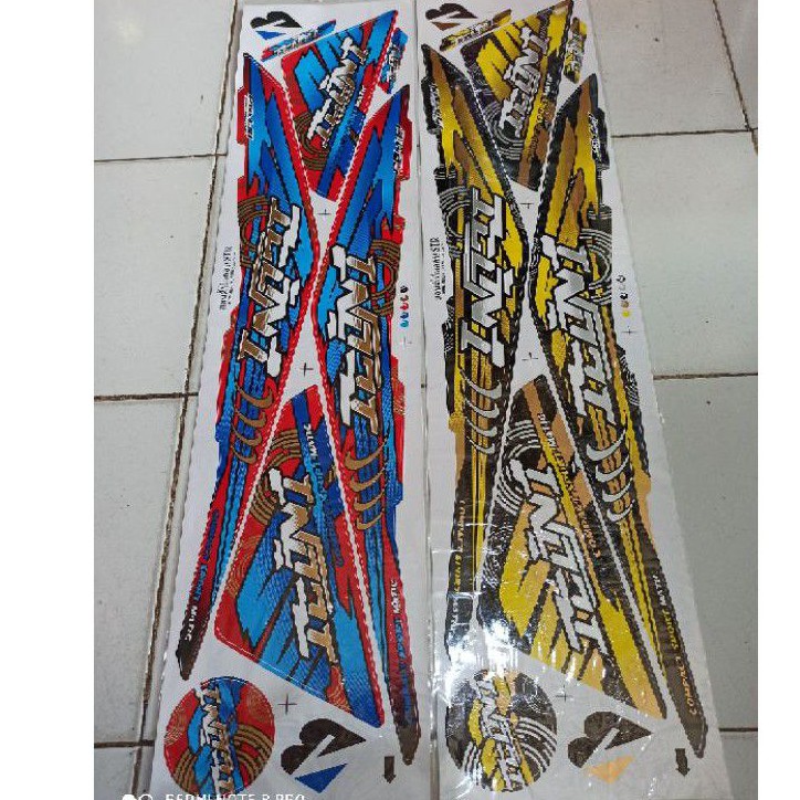 Striping Beat Fi Injeksi Stiker Custom Thailand Icon Motor Beat Street Beat Pop