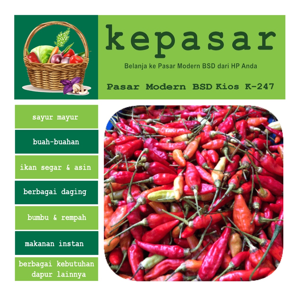 

Cabe Rawit Merah 100g