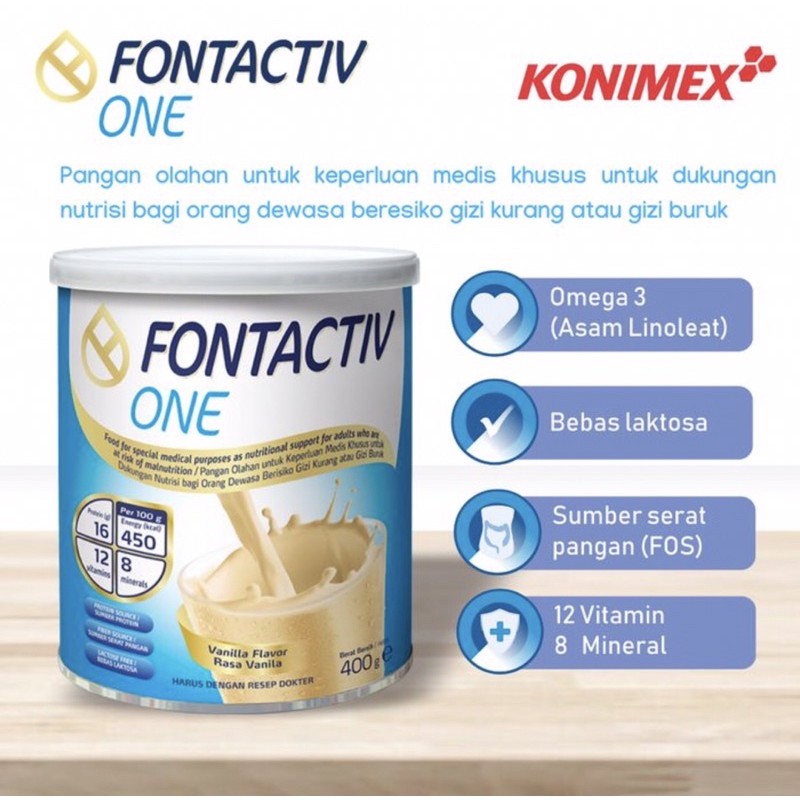 Fontactive one 400 gram ( susu nutrisi lengkap menaikkan berat badan )