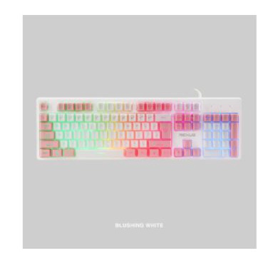 Keyboard gaming rexus wired usb 2.0 membrane rainbow full size 104 keys for pc laptop k9-e rx-k9e