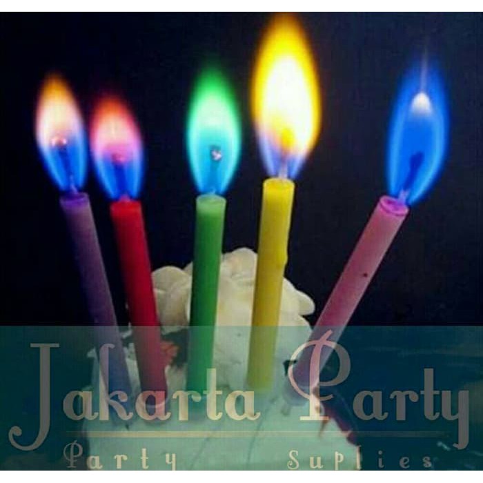 Lilin Warna / Colored Flame Candle / Lilin Ultah / Lilin Ulang Tahun