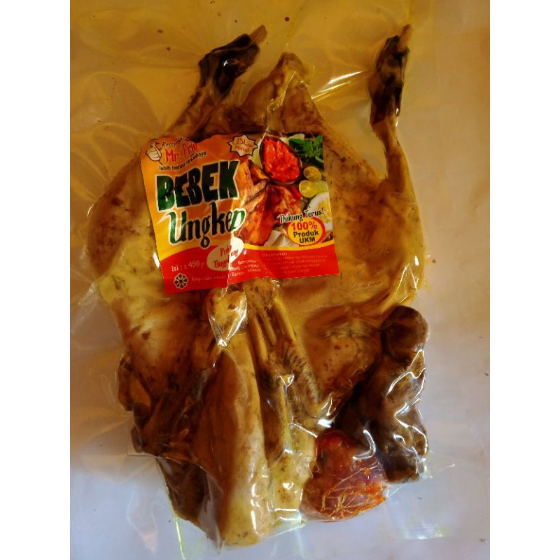 

Bebek ungkep 1 ekor ati ampela + sambal vakum
