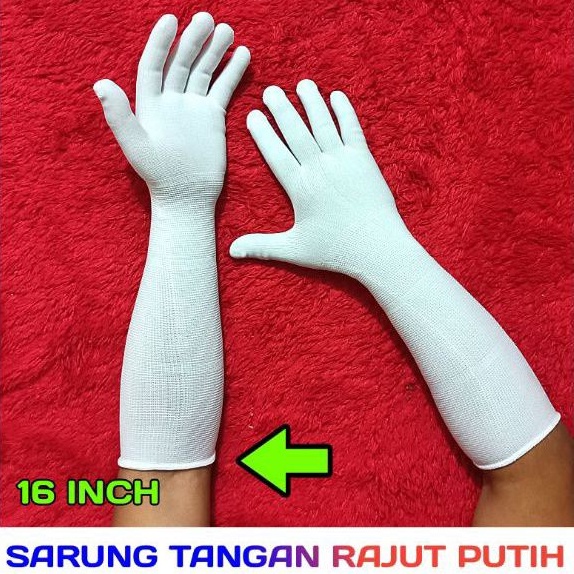 SARUNG TANGAN RAJUT PUTIH 3 UKURAN 3 PILIHAN