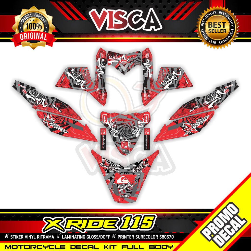 Decal X Ride 115 Full Body Stiker X Ride 115 Full Body Striping X Ride 115 Full Body Decal Hologram 