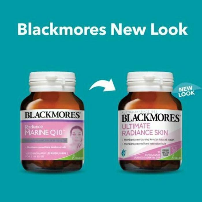 *NEW ARRIVAL*  Blackmores Radiance Marine Q10 / Ultimate Radiance Skin Q10 30 Capsule  BPOM Kalbe Farma