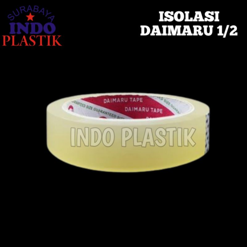 

ISOLASI 12 MM DAIMARU LAKBAN SELOTIP OPP BENING KECIL KADO DAIMARU