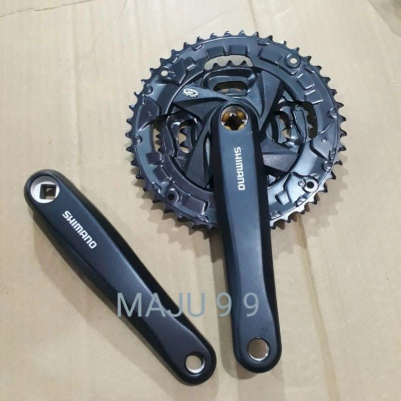 Gir Shimano Crankset Crank set Sepeda Mtb Shimano Altus M-371 44-34-22T Original