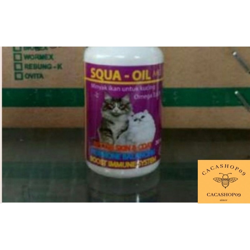 SQUA OIL CAT - Minyak Ikan Kucing / Minyak Ikan Untuk Kucing