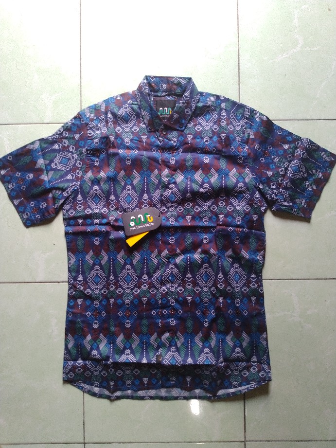 Dgm Fashion   Fashion Kemeja Batik Pria Lengan Pendek Torpedo/kemeja Tribal 6124