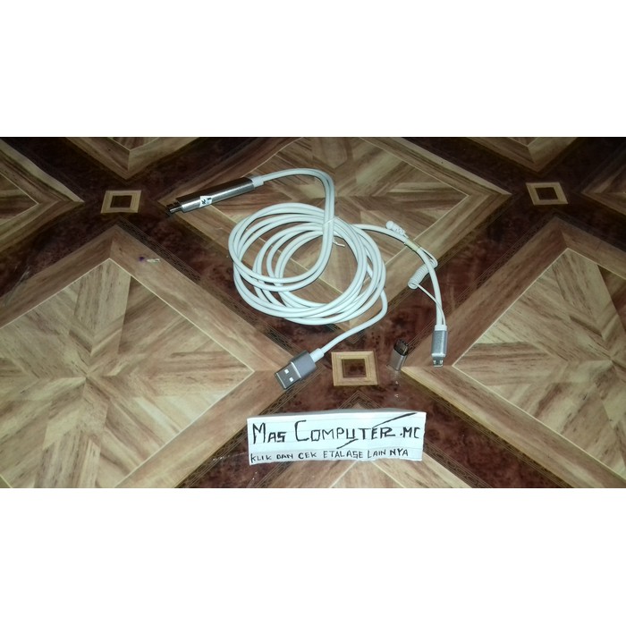 Update Kabel Mhl Mirascreen Wire Duo/Kabel Android Ke Tv Led - Putih Diskon