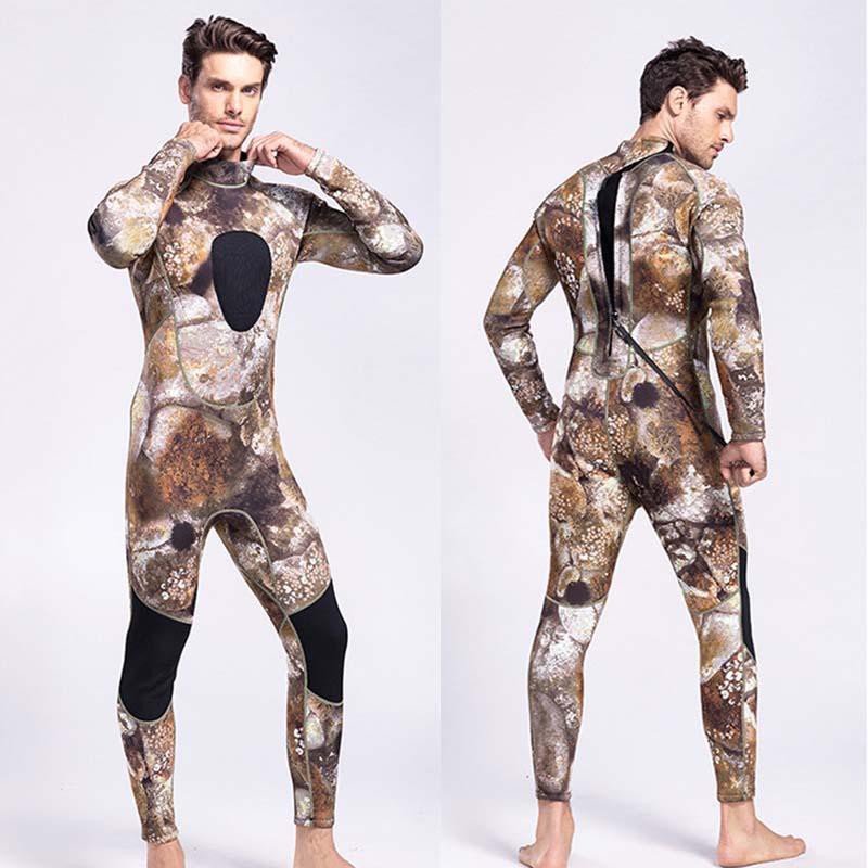 Wetsuit Spearfishing Neoprene 3mm Camo - Baju Tembak Ikan Speargun