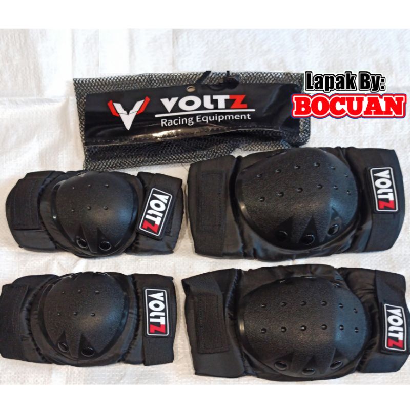 dekker voltz mini pelindung siku tangan lutut kaki deker protector touring sepeda motot cross motor