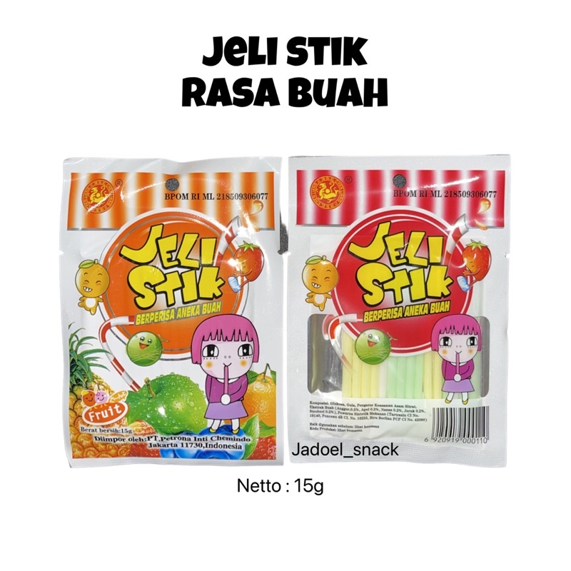 

Permen Jeli Stik Mini - Kecil - Rasa Aneka Buah by jadoelsnack