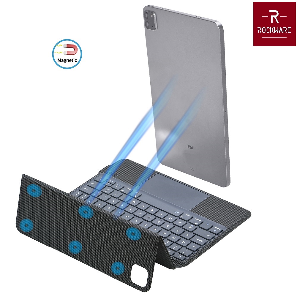 Smart Trackpad Keyboard Case for iPad 10.9 &amp; iPad Pro 11 - Flip Cover Case dengan Bluetooth Keyboard untuk Apple iPad Air 10.9 &amp; iPad Pro 11