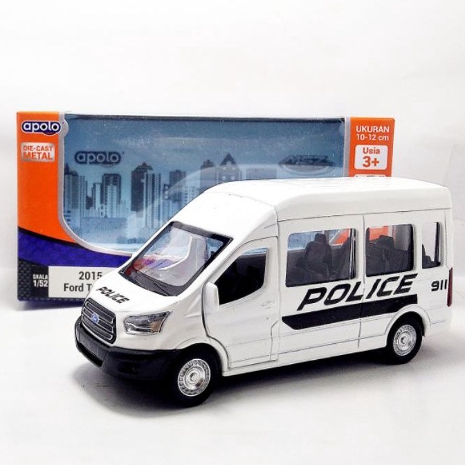 Apolo msz diecast Ford Transit putih police