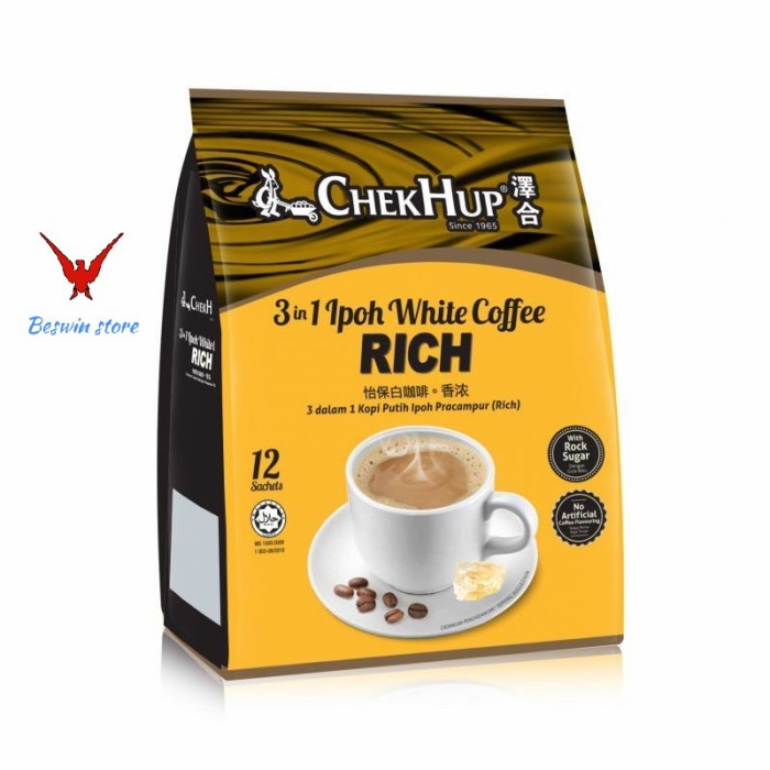 

(BISA COD) CHEKHUP 3 IN 1 IPOH WHITA COFFEE KING 480gr (12 SACHET x 40gr)MALAYSIA