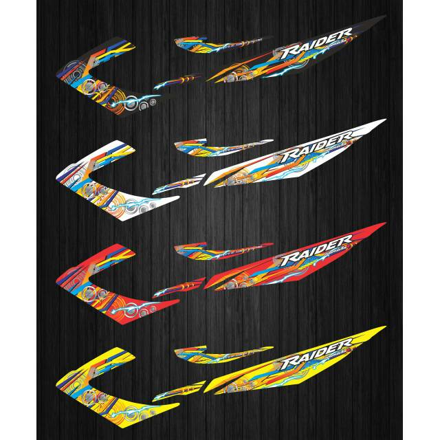 STRIPING STIKER VARIASI LIST SATRIA FU 2014 FACELIFT RAIDER GRAFIS