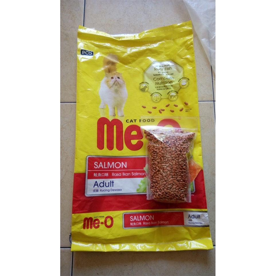 meo salmon 1000gr makanan kucing meo adult salmon 1kg repack