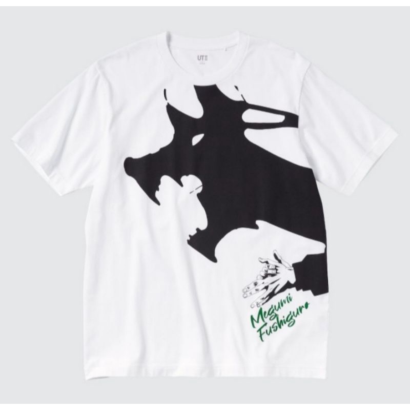 tshirt baju uniqlo oversize jujutsu kaisen megumi fushiguro