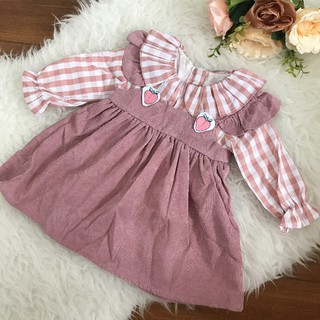  BAJU  BAYI  PEREMPUAN  DRESS ANAK  CEWEK KOREA  IMPORT  SX006 