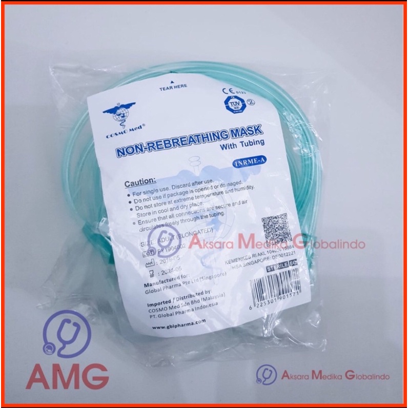 MASKER OKSIGEN COSMOMED DEWASA/ADULT #AMG