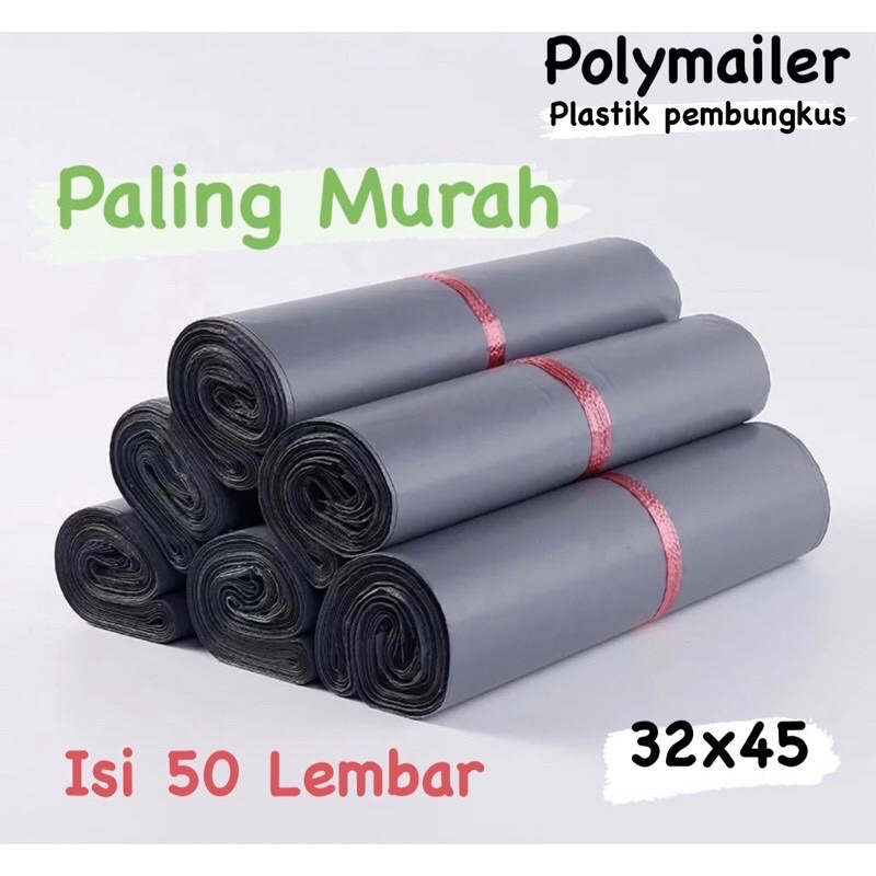 50 Lembar Polymailer 32x45 Plastik Packing onlineshop