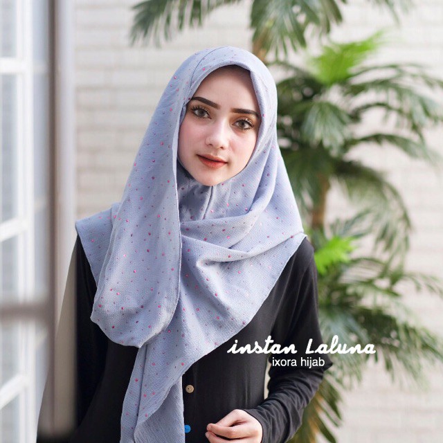 Hijab Instant Laluna original Ixora Hijab