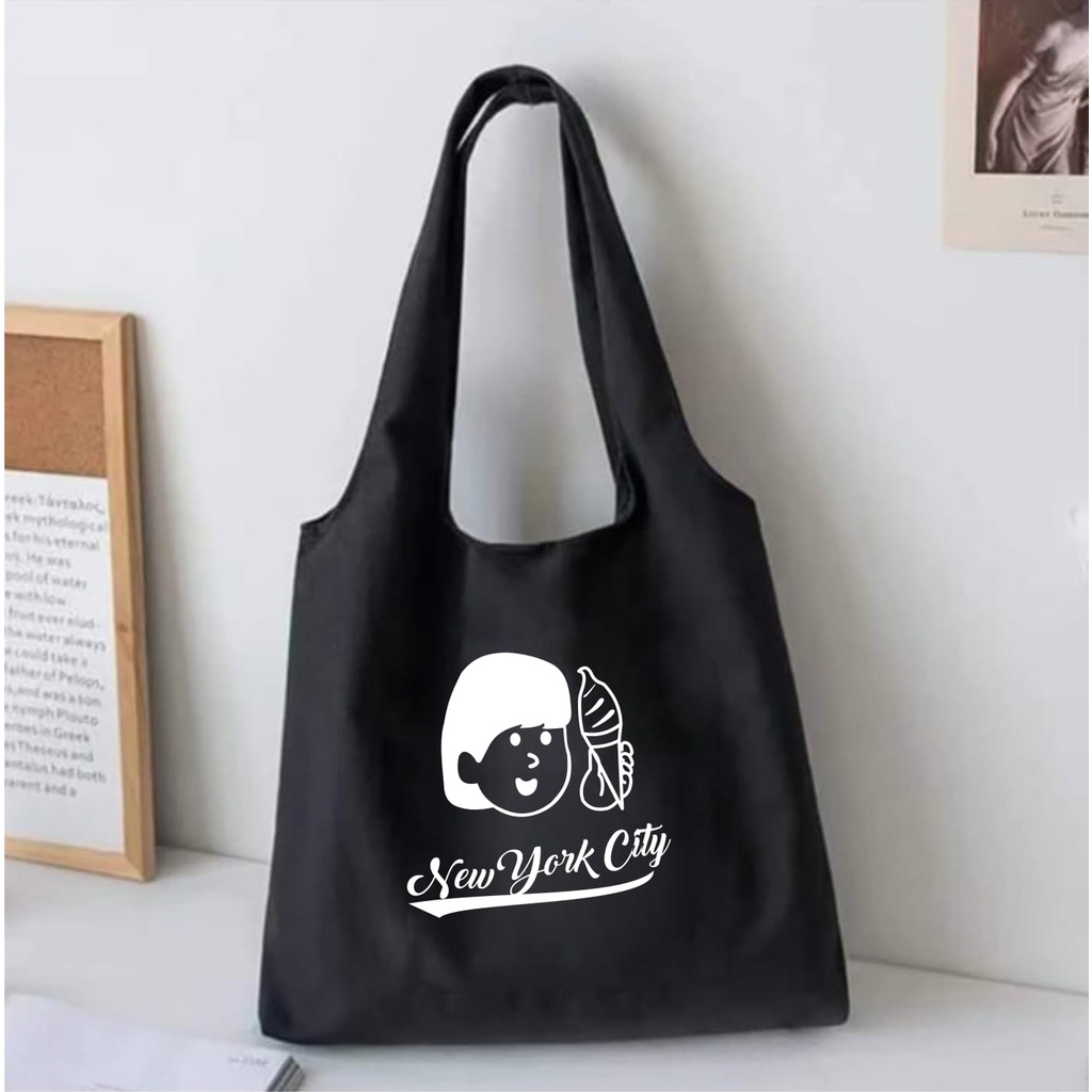 [PAKAI PEREKAT] TOTEBAG WANITA KOREAN STYLE TOTEBAG KANVAS AESTHETIC TOTEBAG VINTAGE