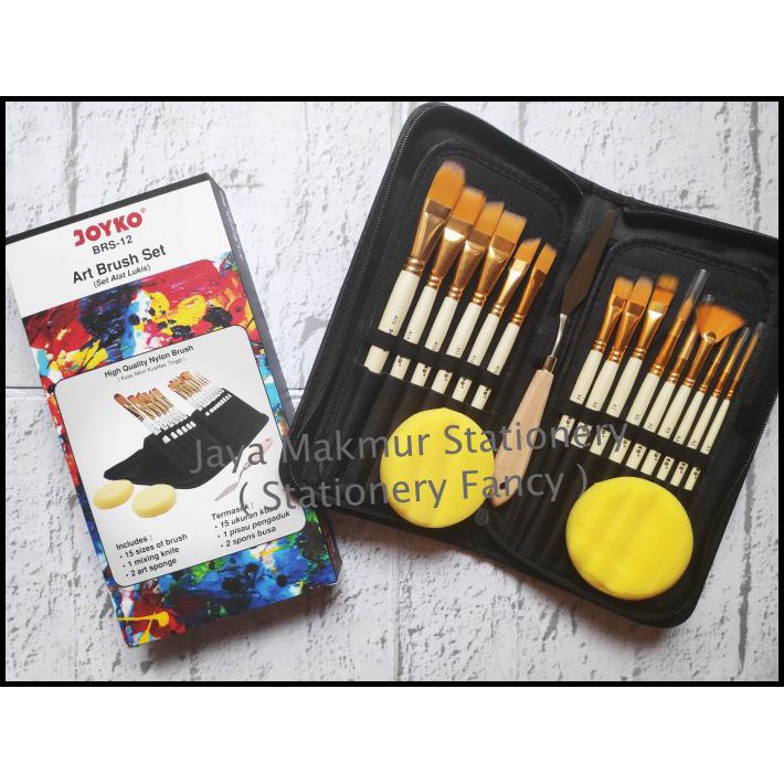 

Cuci Gudang Set Kuas Seni Lukis / Set Alat Lukis Joyko Brs-12