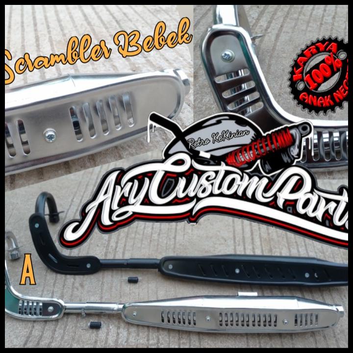 Knalpot Custom Scrambler Honda Win C70 C50 Grand C Series Dll