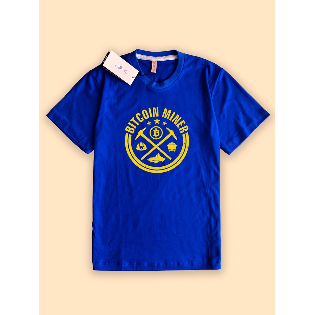 baju kaos Tshirt premium bitcoin bit coin miner