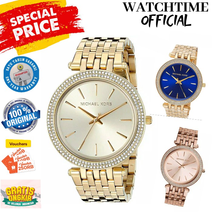 JAM TANGAN WANITA MK ORIGINAL ARLOJI WANITA CEWEK MICHAEL KORS ORI