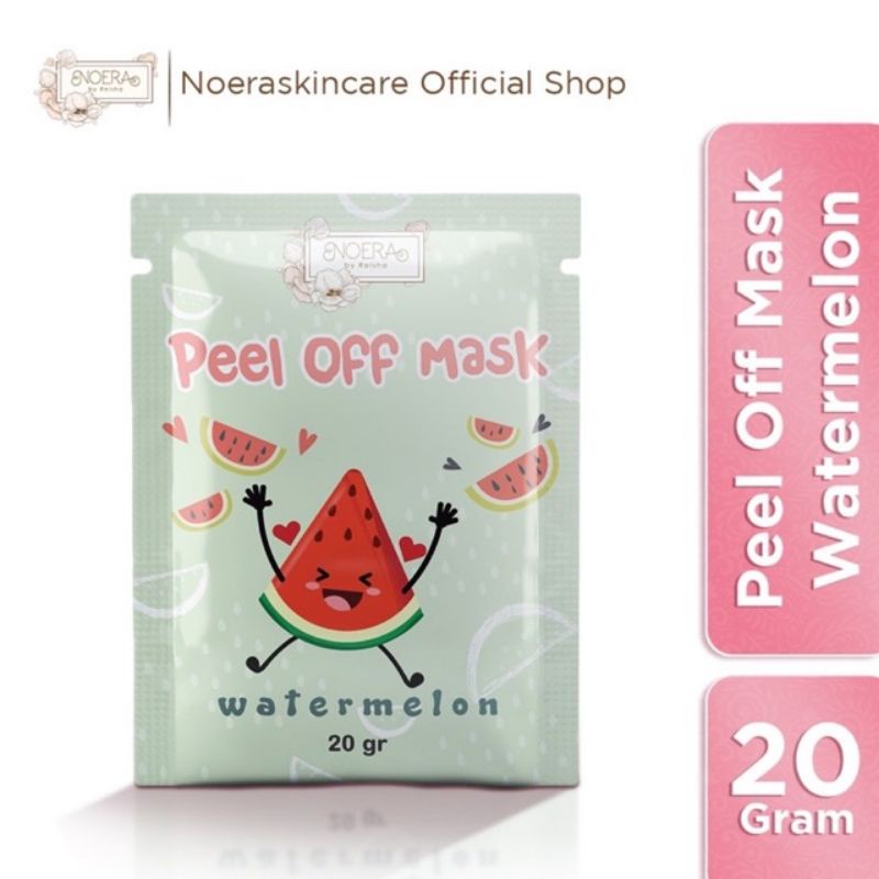 Noera Peel Off Mask Watermelon | Masker organik BPOM