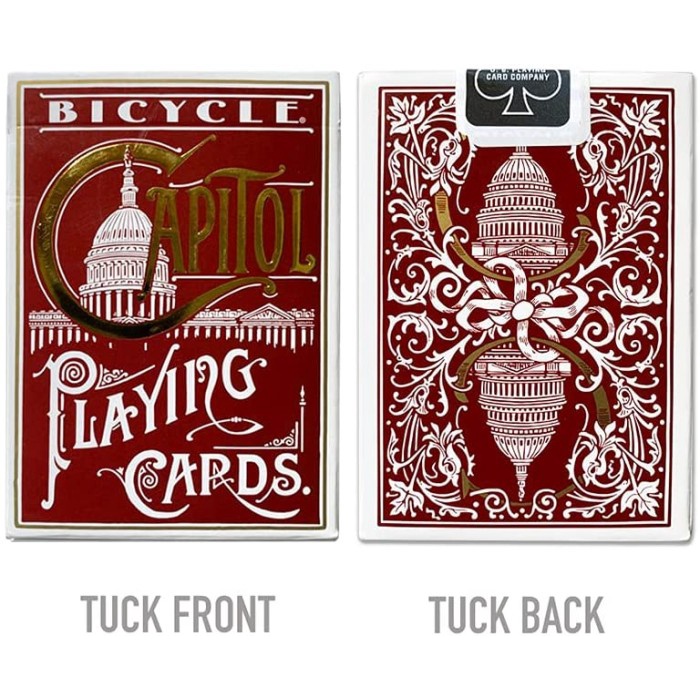 BICYCLE CAPITOL playing card kartu remi poker sulap import premium