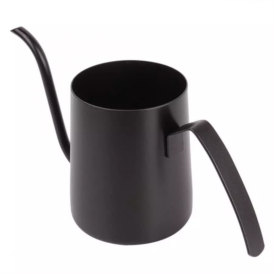 HITAM Teko leher angsa 350ml gooseneck pour over kettle Stainless