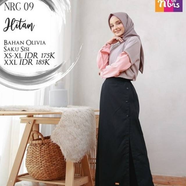 Rok celana muslimah Nibras NRC -09