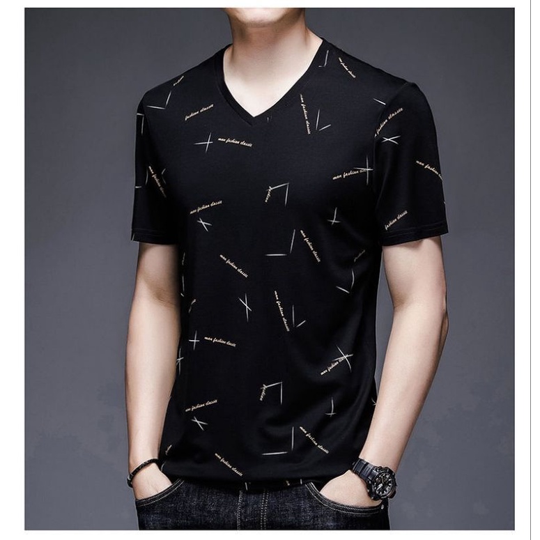 COD/DS1/BAJU KAOS V NECK CLASSIC (M-L-XL)