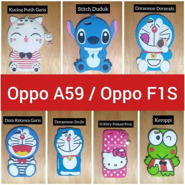 Model Baru Oppo A59,Oppo F1S Case Casing Boneka 3D