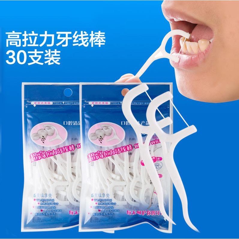 DENTAL FLOSS PICK / 1 PACK ISI 30 PCS